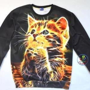 3d Sweatshirts /sweaters Cat Design