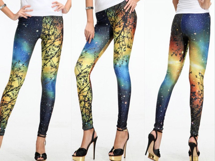 Leggings 3d Design For Women Galaxy Animal Print